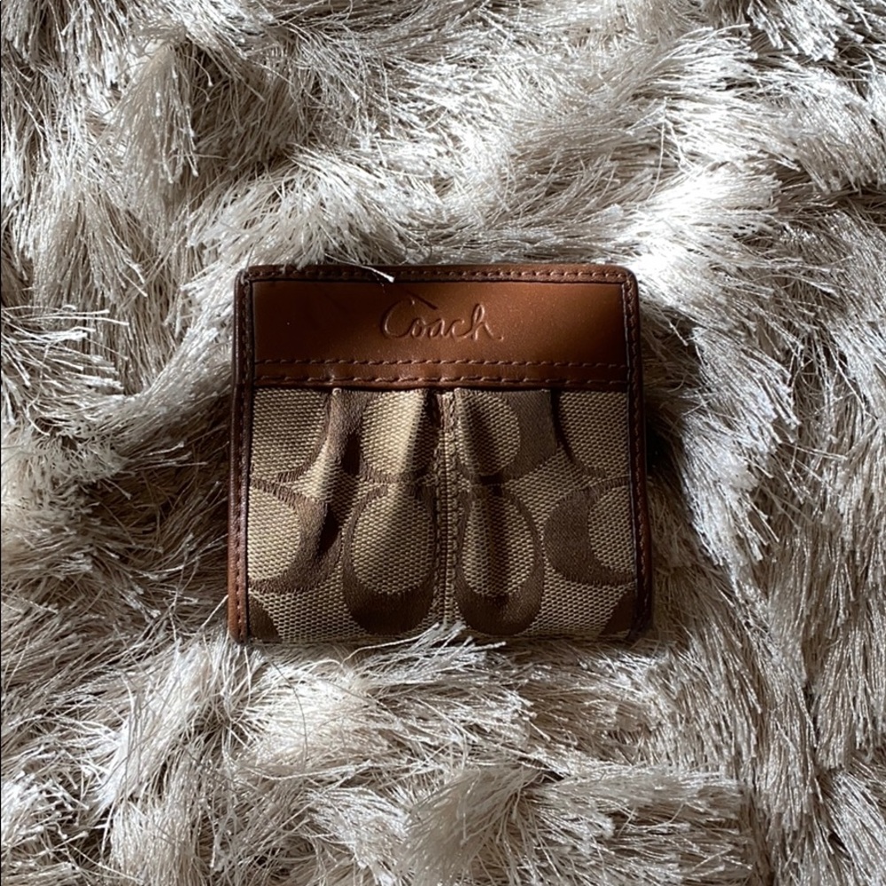 Coach Tan Brown Camel Wallet (Mini) Card Holder